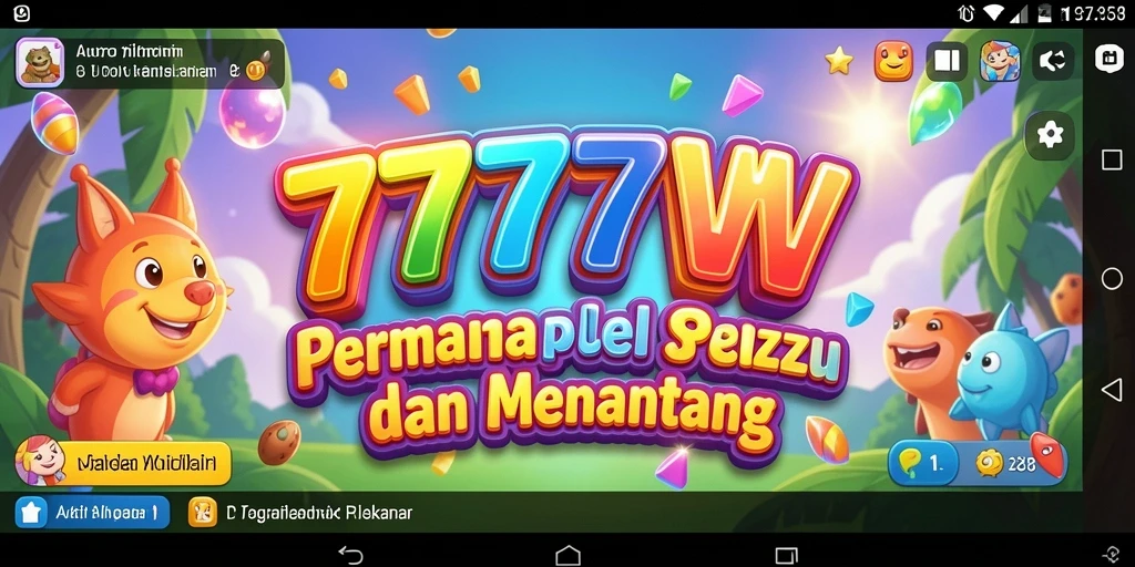 Screenshot gameplay 7777W dengan tantangan puzzle menarik.