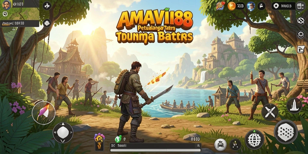 Tampilan gameplay AMAVI88 yang menakjubkan di dunia terbuka.