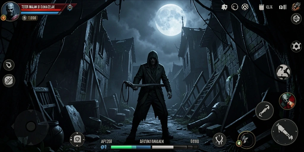 Gameplay menyeramkan dengan atmosfer horror yang mencekam.