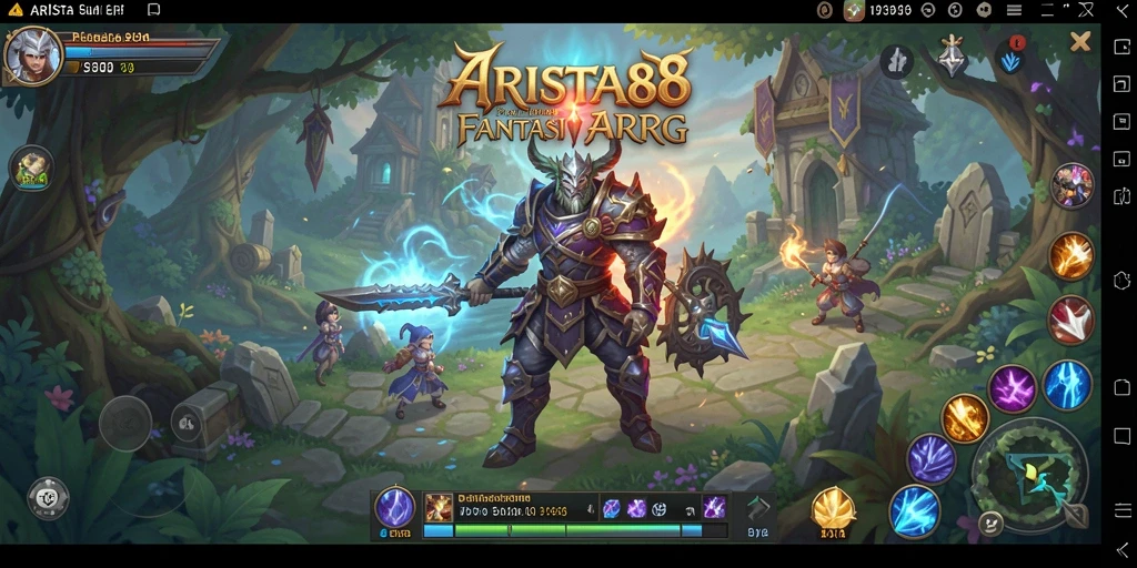 Tampilan grafis menawan dari gameplay ARPG di ARISTA88.