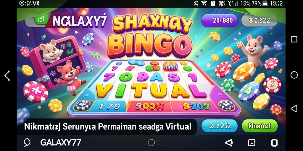 Screenshot utama GALAXY77 menampilkan gameplay Bingo yang seru dan interaktif.