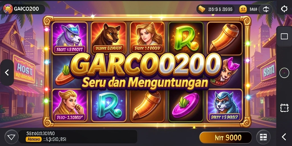 Tampilan gameplay GARCO200 yang menarik dan menghibur.