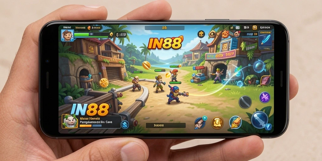 Screenshot IN88 menampilkan gameplay seru dari permainan Casual.