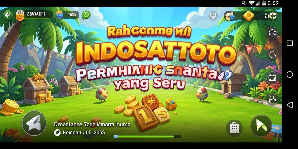 Tampilan gameplay INDOSATTOTO yang menarik dan penuh warna.