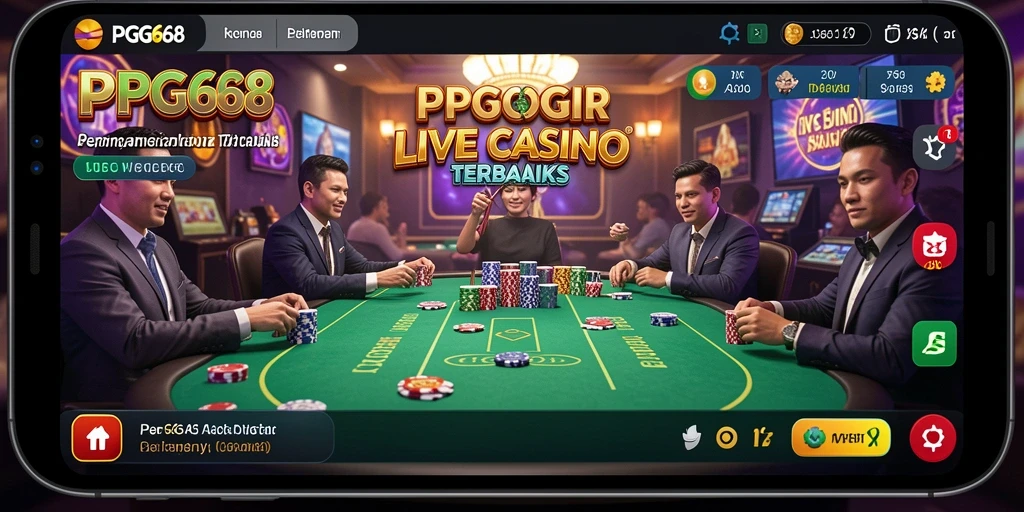 Tampilan gameplay Live Casino yang seru dan interaktif.