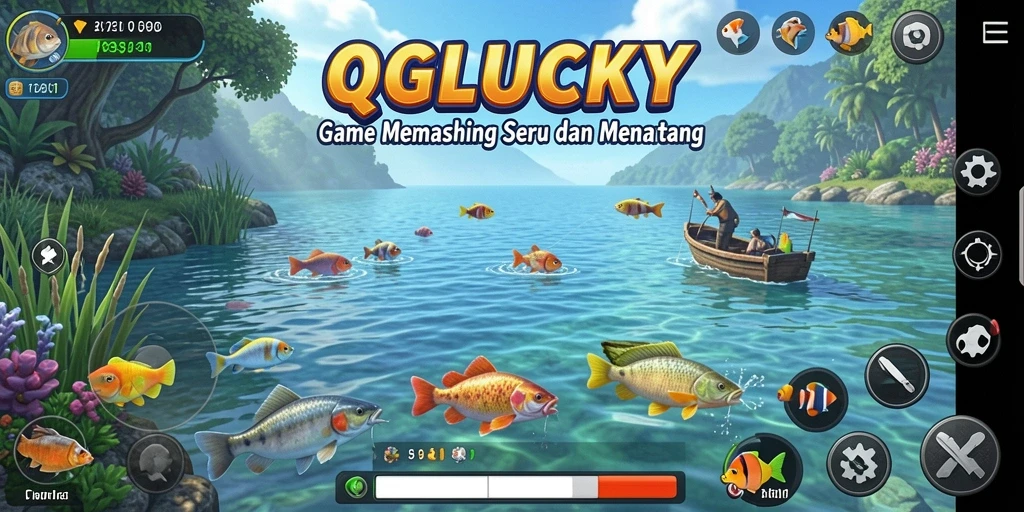 Tangkapan besar dalam gameplay menarik QGLUCKY.