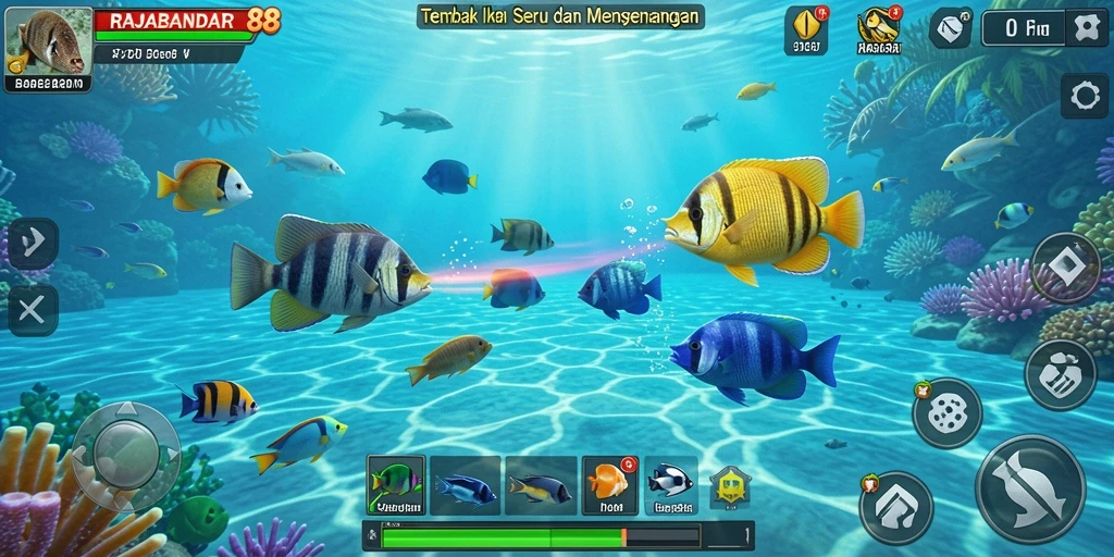 Screenshot gameplay RAJABANDAR88 yang menarik dan seru.