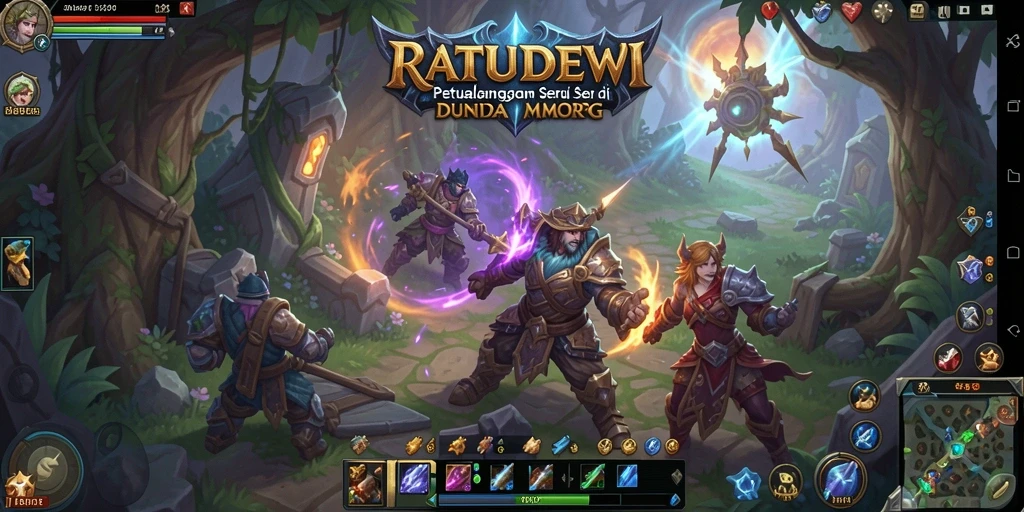 Tampilan gameplay menarik dari RATUDEWI dalam petualangan MMORPG.