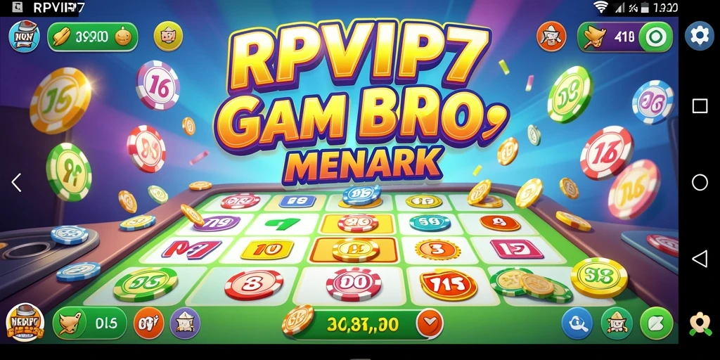 Tangkapan layar gameplay RPVIP7 yang menunjukkan keseruan Bingo.