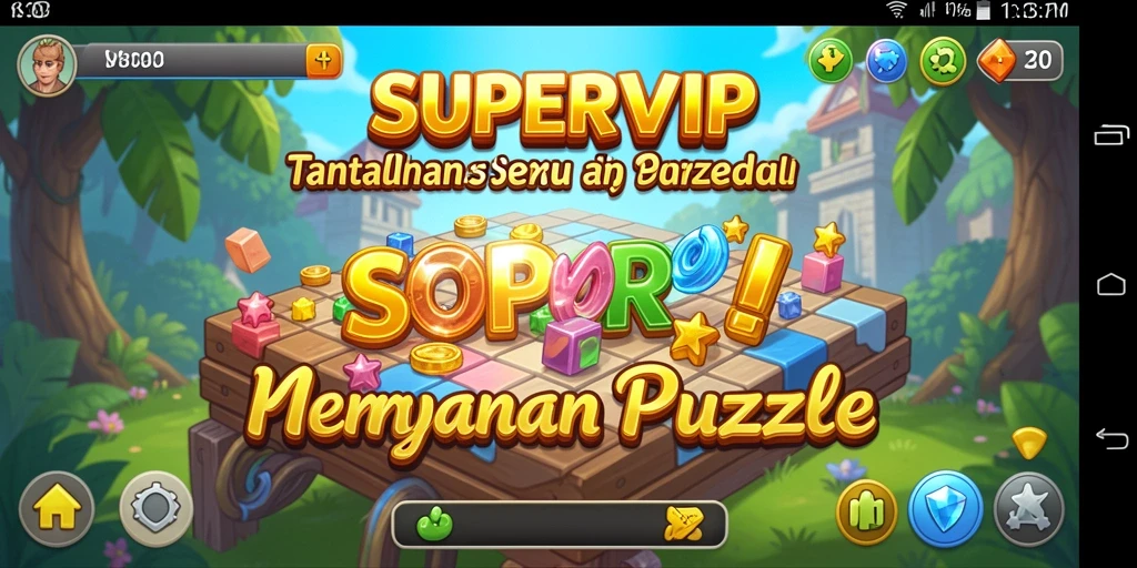 Tampilan gameplay SUPERVIP yang seru dan penuh tantangan.