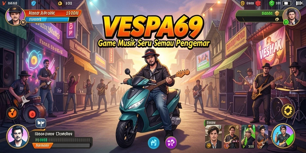 Tampilan gameplay VESPA69 yang seru dan interaktif di layar.