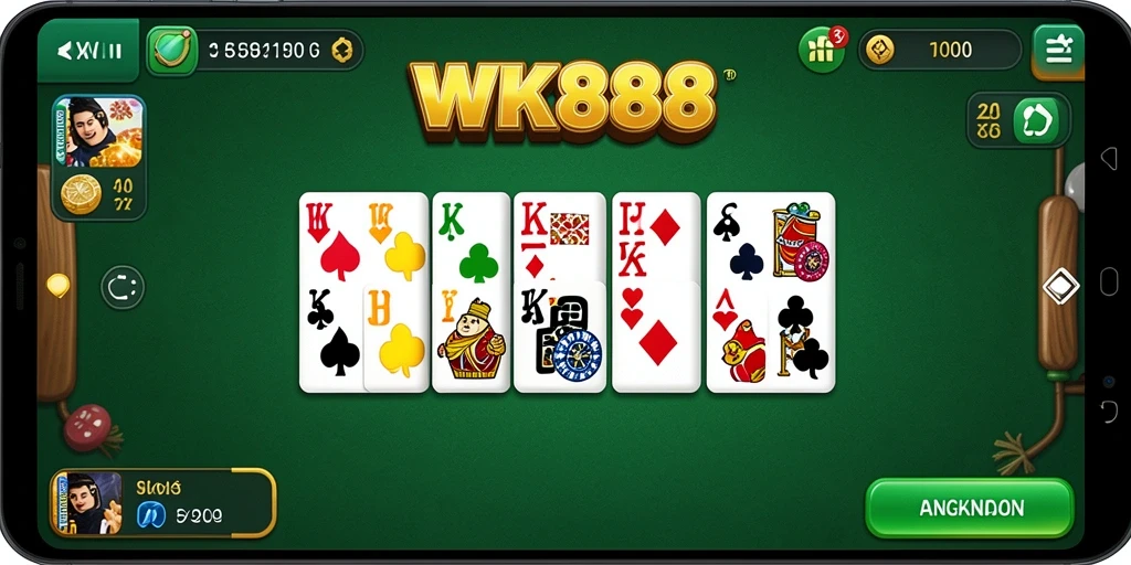 Screenshot gameplay seru WK888 dengan fitur Domino menarik.